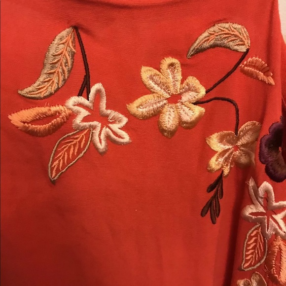 Free People Embroidered Dress w Pockets Large EUC - Picture 4 of 8